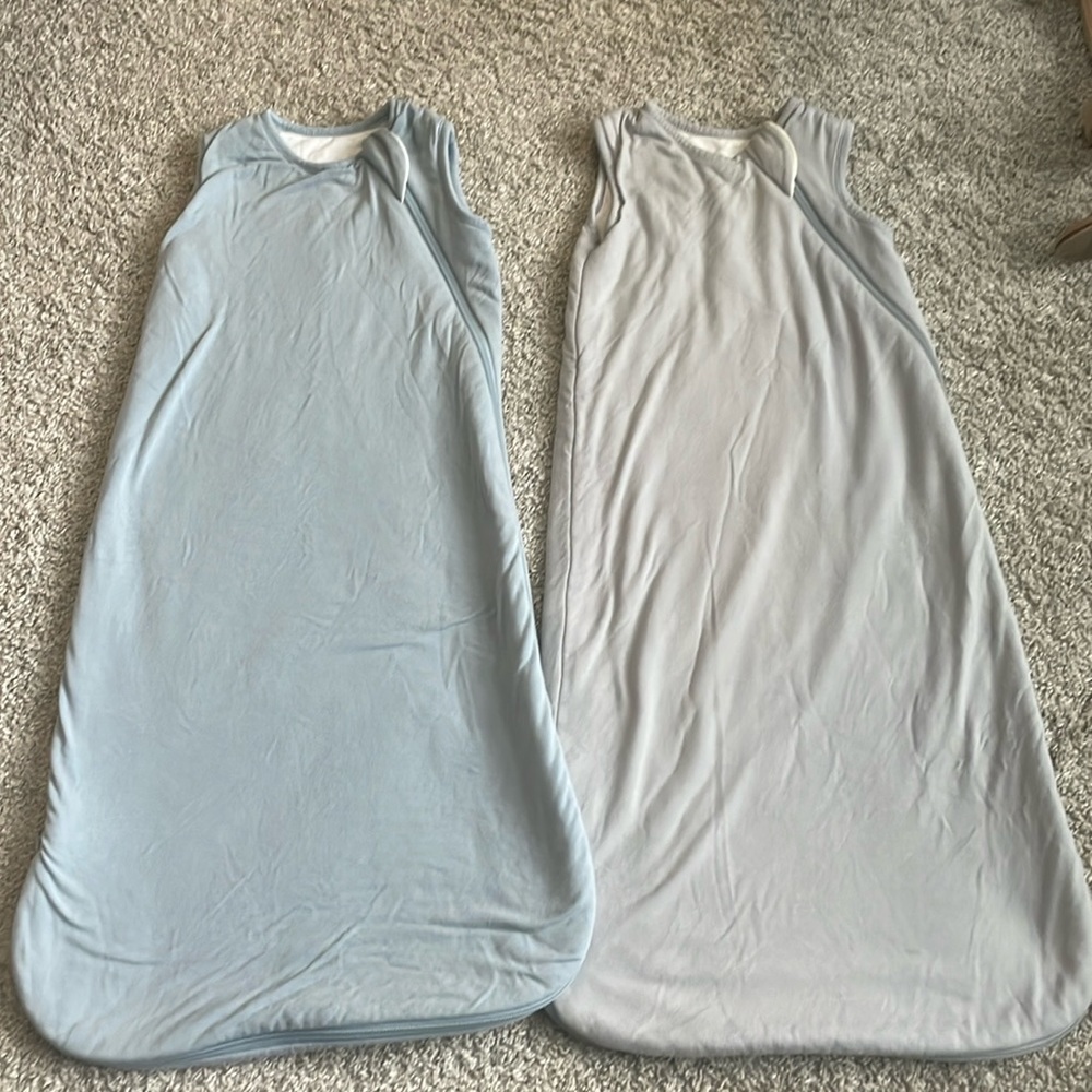 Kyte baby sleep sacks size small - fog and storm